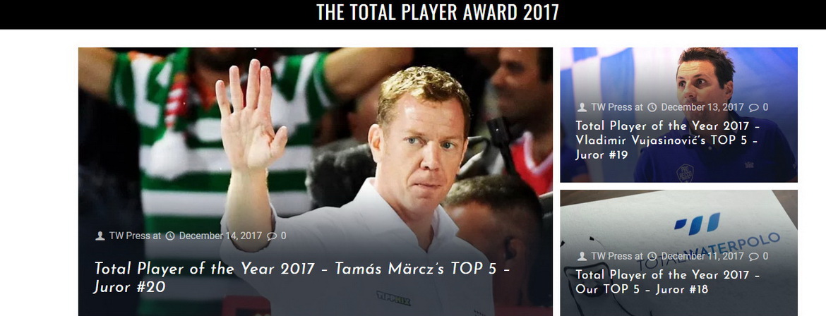 Total Player of the Year 2017 - Märcz Tamás jelöltjei